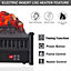 Black Modern Insert Log Electric Fireplace with Realistic Ember Bed 23 Inch