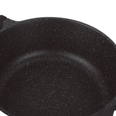 Black Moroccan Tagine Pot Non Stick Aluminium Induction Casserole Baking Cooking Pan Cookware