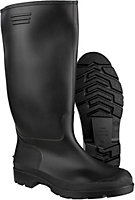 Black Mucker Rubber Wellingtons Mens Ladies Boys Wellies Snow Boots Shoes New