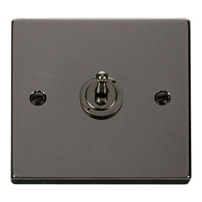 Black Nickel 1 Gang 2 Way 10AX Toggle Light Switch - SE Home