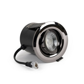Black Nickel 6W LED Downlight - 3K Warm White - Dimmable & Tilt IP44 - SE Home