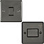 BLACK NICKEL Bathroom Switch Set -1x Light & 1x 6A Extractor Fan Isolator Switch