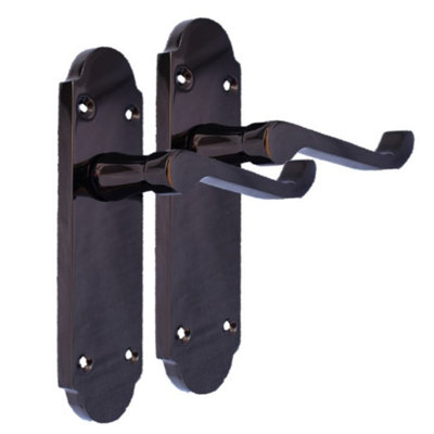 Black Nickel Epsom Victorian Scroll Door Handles Modern Interior Door Handles