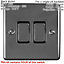 BLACK NICKEL House Socket & Switch Set -14 Light & 26 Switched UK Power Sockets