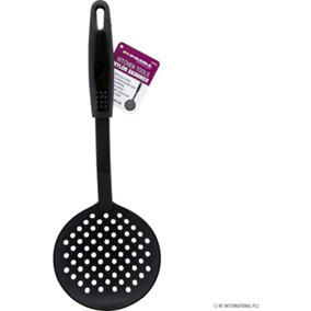 Black Nylon Skimmer Strainer Spoon Heat Resistant Kitchen Hand Tool Handle
