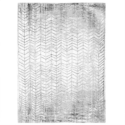 Black On White Abstract Luxurious Modern Easy to clean Rug for Dining Room Bed Room and Living