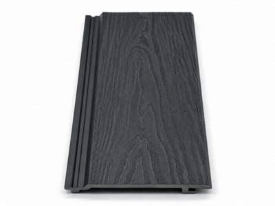 Black Outdoor Exterior Wall Cladding Panels 290cm Interlocking ...