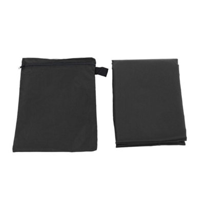 Black Outdoor Patio Banana Umbrella Parasol Cover Waterproof with Zipper and Drawstring 210D Oxford - 5