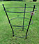 Black Peony Herbaceous Plant Support Ring Cage Frame Garden Flower Stand  (H)50cm (Dia)40cm