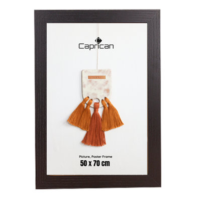 Black Picture Frame Photo Frame Perspex Sheet for Wall or Table, Landscape Portrait Orientation 50 x 70 cm (19.7 x 27.5 inch)