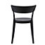 Black Plastic Bistro Dining Chair