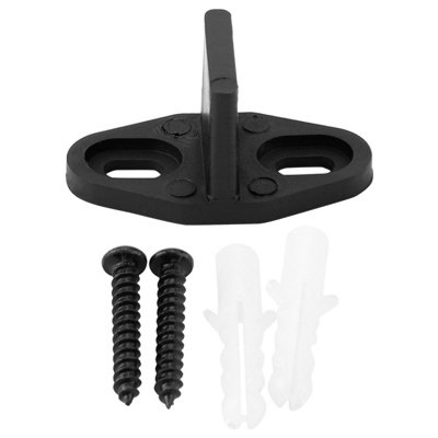 Black Plastic Floor Guide for Sliding Barn Door Hardware Accessory