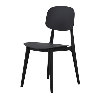 Black Plastic Oslo Dining Chair
