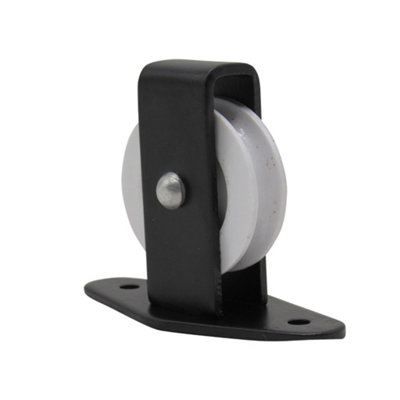 Black Plate Fit Line Pulley Wheel (Washing Clothes Airer Indoor Drying Creel Kit)