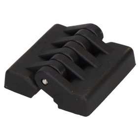 Black Polyamide Hinge Reinforced Plastic 48x49mm Italian Made Concealed Fixing
