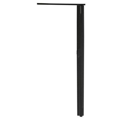 Black PVC Folding Interior Door Indoor Door Accordion Door Thickness 6 mm