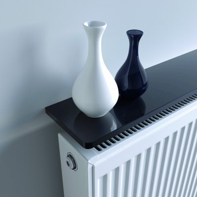 Black Radiator Shelf  60x15x1.8cm