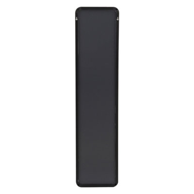 Black Rectangle Full Length Mirror Wall Mounted or Over The Door Floor Mirror Framed Mirror Round Corner 28 x 118 cm