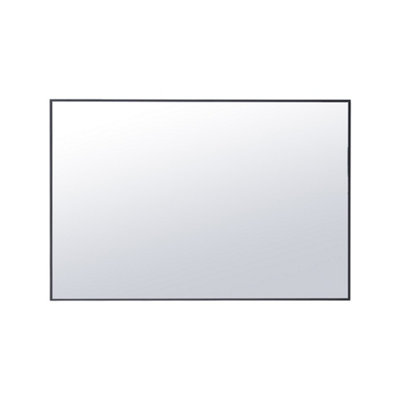 Black Rectangular Wall Mounted Bathroom Framed Mirror Vanity Mirror W 600 x H 400 mm