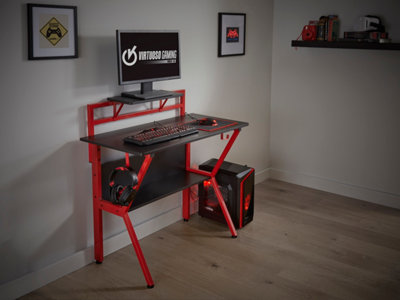 Black & Red Gaming Computer Desk