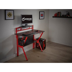 Black & Red Gaming Computer Desk