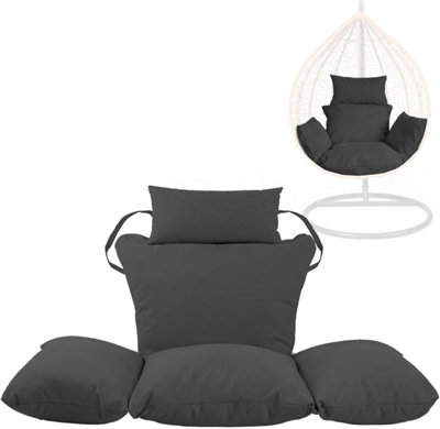 Black Replacement Cushion For Swing Egg Chair, Pieces Water