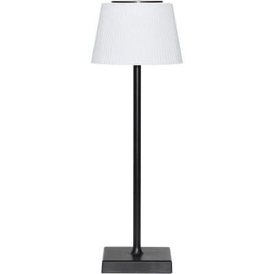 BLACK RGB Rechargeable Table Lamp - Multi-Colour Bedside Light Wireless Dimmable