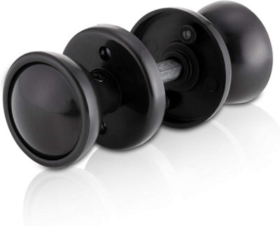 Black Rim Mortice Knob Set, Plastic Rim Lock Knobs, Door Knob Handles ...