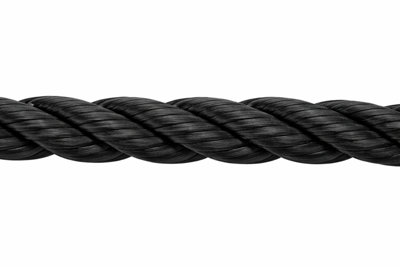 Black Rope Polypropylene Strong Poly General Purpose Rope - 6mm x 50metres
