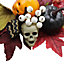 Black Round Halloween Welcome Sign Wreath Home Decoration 30cm W x 40cm H