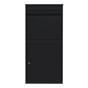 Black Secure Lockable Parcel Post Box XL