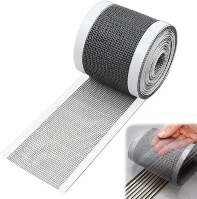 Black Self-Adhesive Polyester Sink Drain Filter Tape 7 x 1000 cm