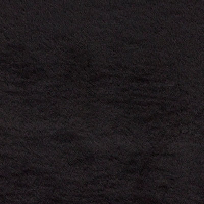 Black Shaggy Modern Plain Machine Made Rug for Living Room and Bedroom ...