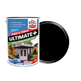 Black Shed and Fence Paint King of Paints Ultimate+ One Coat System