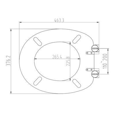 Black Soft Closing Toilet Seat