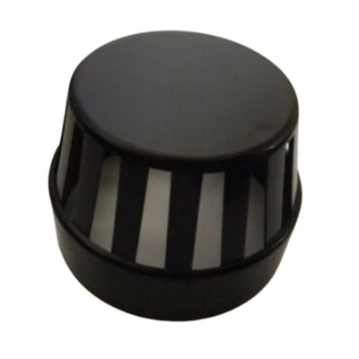 Black Soil Vent Cowl Pushfit 110mm spb22