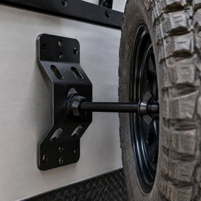 Black Spare Wheel Carrier Bracket Tyre Holder