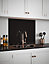 Black Sparkle Glass Kitchen Self Adhesive Splashback 900mm x 750mm