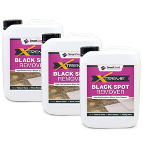 Black Spot Remover Xtreme, Remove Black Spot for Driveways, Patios, Natural Stone, Block Paving and Slabs, 3 x 5L