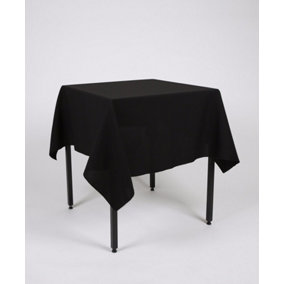 Black Square Tablecloth 121cm x 121cm  (48" x 48")