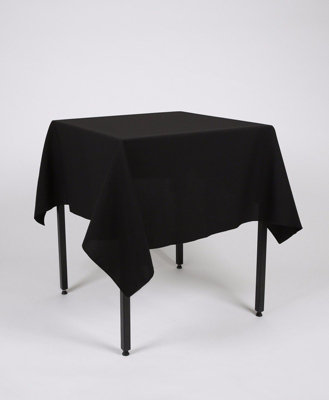 Black Square Tablecloth 147cm x 147cm (58" x 58")