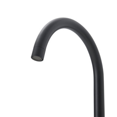 Black Stainless Steel Side Lever Kitchen Tap Mixer Tap