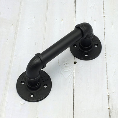 Black stair railing, 35cm stair railing, retro industrial style, made ...