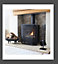 Black Steel Fire Guard Screen Quantock Spark Fireplace Cover 61cm x 54cm x 10cm