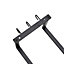 Black Steel Wall Mounted Bathroom Towel Rack and for Folded Towels Organizer