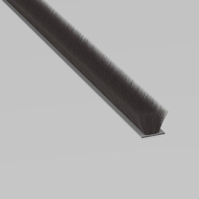 White Stormguard Draught Excluder Premium Door Brush Seal Concealed Fixings 838mm