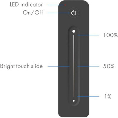 Black strip lights for acoustic wood slat wall panels 2.4m Cuttable, dimmable and flexible