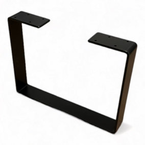 Black Table Leg Coffee Bench Raw Steel Frame Industrial Style Rustic Hairpin Farm (Height 40cm, Width 40cm)