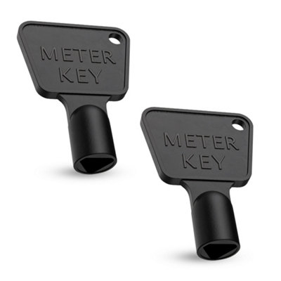 Black Triangle Utility Gas Meter Box Keys, Gas & Electric Meter Key ...