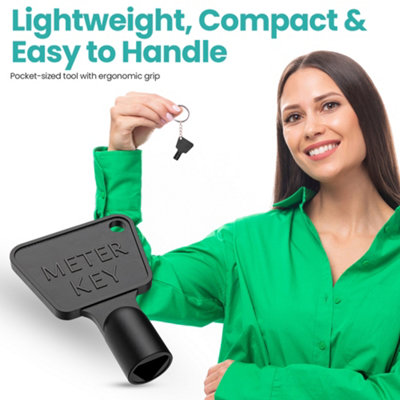 Black Triangle Utility Gas Meter Box Keys, Gas & Electric Meter Key ...